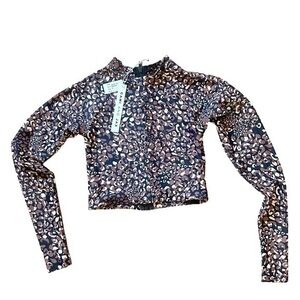 NWT Cami & Jax Camille Swim Rash guard Top in Animalia